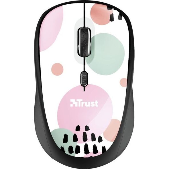 Mysz Trust YVI Pink Circles (24441)