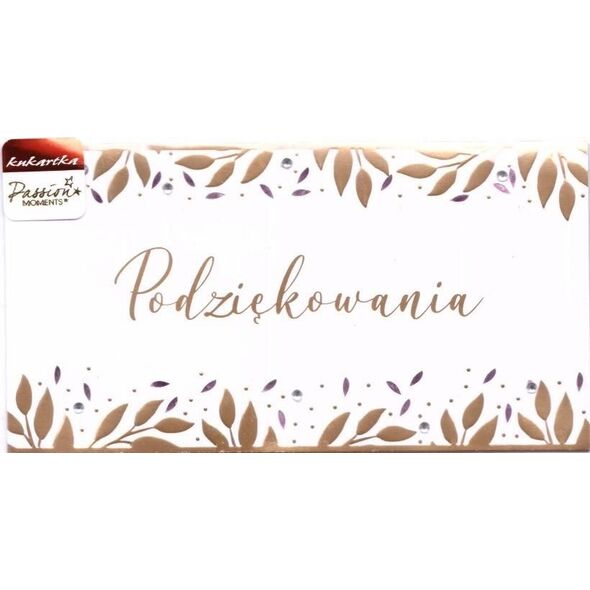 KUKARTKA Karnet PM-208 Podziękowania