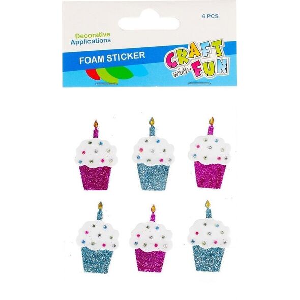 Craft with Fun OZDOBA DEK EVA BABECZKI SPRZYL 6SZT CF PBH 12/14