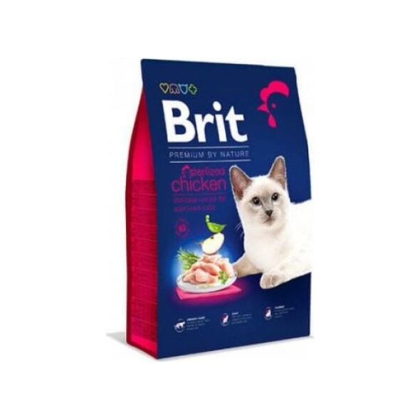 Brit Premium Sterilized Karma Sucha z kurczakiem 8kg