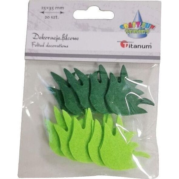 Titanum Filcowa trawa 35x25mm mix 20szt