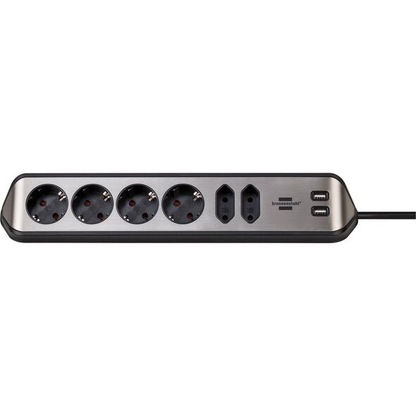 Brennenstuhl Brennenstuhl estilo Corner 6-way Extension Lead black
