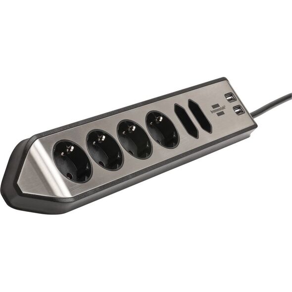Brennenstuhl Brennenstuhl estilo Corner 6-way Extension Lead black