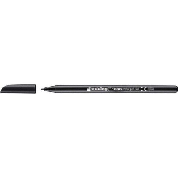 Edding pióro filcowe 1200 okrągłe 1 mm dno wodne czarne