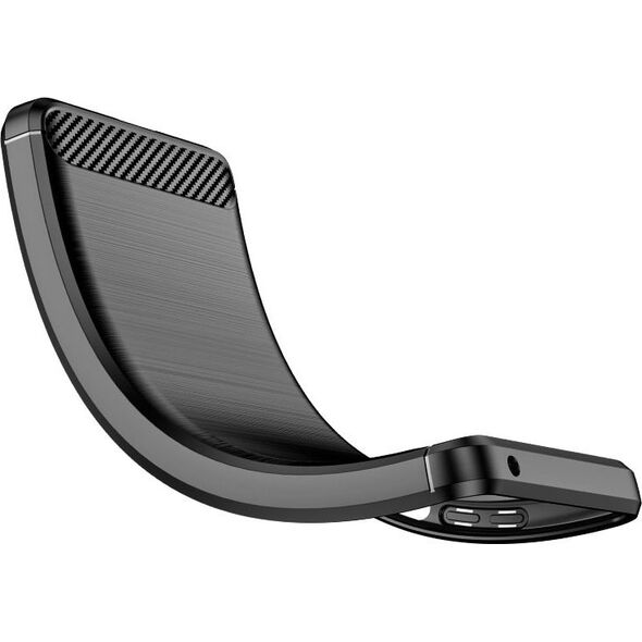 Hurtel Carbon Case elastyczne etui pokrowiec OnePlus Nord 2 5G czarny