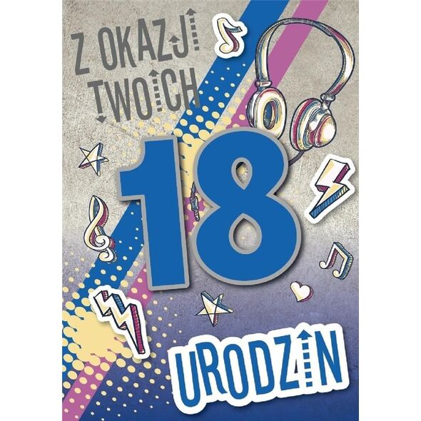Armin Style Karnet Urodziny Osiemnastka GM-821