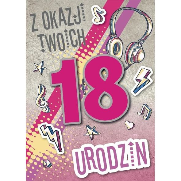 Armin Style Karnet Urodziny Osiemnastka GM-820
