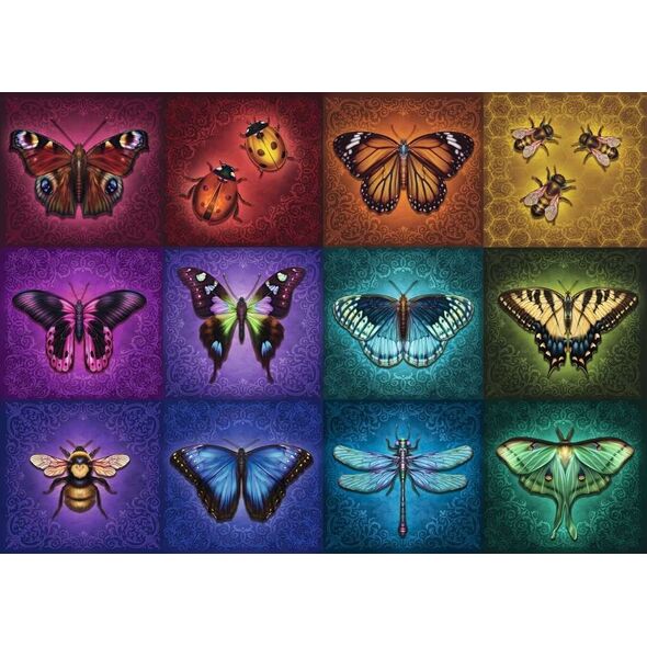 Ravensburger Puzzle 2D 1000 elementów Piękne skrzydlate owady