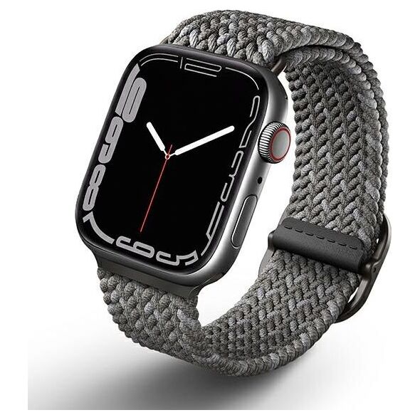 Uniq Pasek UNIQ Aspen Apple Watch 4/5/6/7/SE 44/45mm Braided DE szary/pebble grey