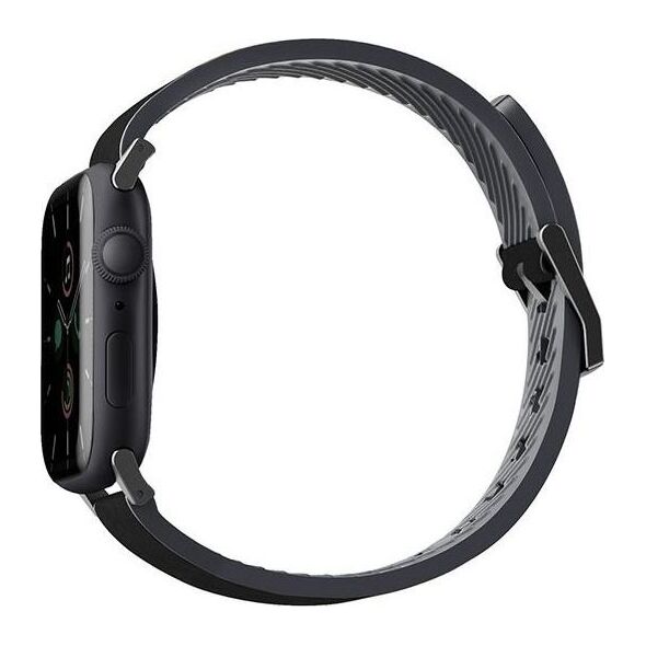 Uniq Pasek UNIQ Straden Apple Watch 4/5/6/7/SE 44/45mm Leather Hybrid Strap czarny/black