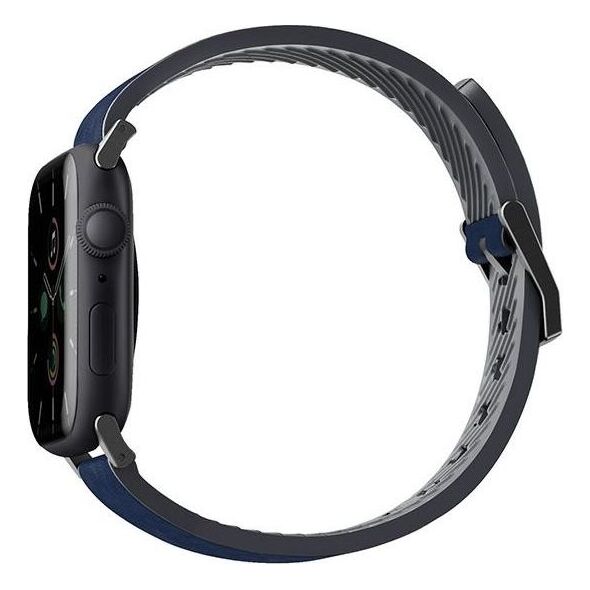 Uniq Pasek UNIQ Straden Apple Watch 4/5/6/7/SE 44/45mm Leather Hybrid Strap niebieski/blue