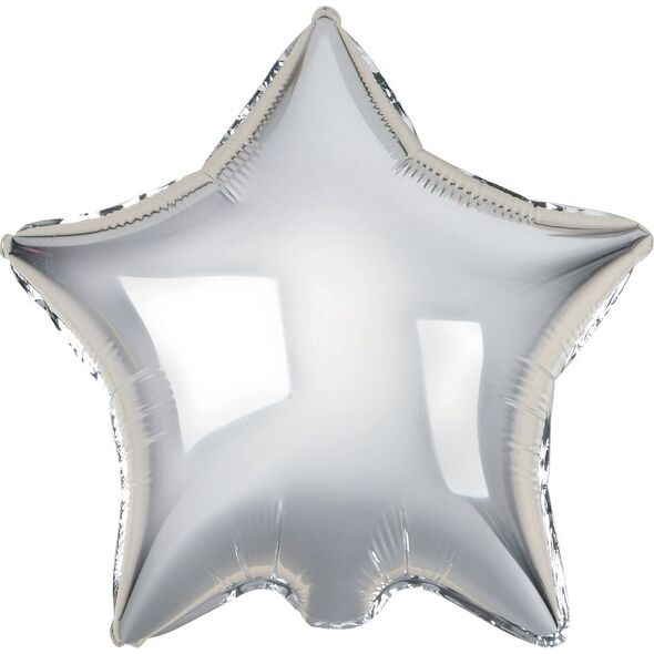 GoDan Balon foliowy GWIAZDA, srebrna, 18 cali