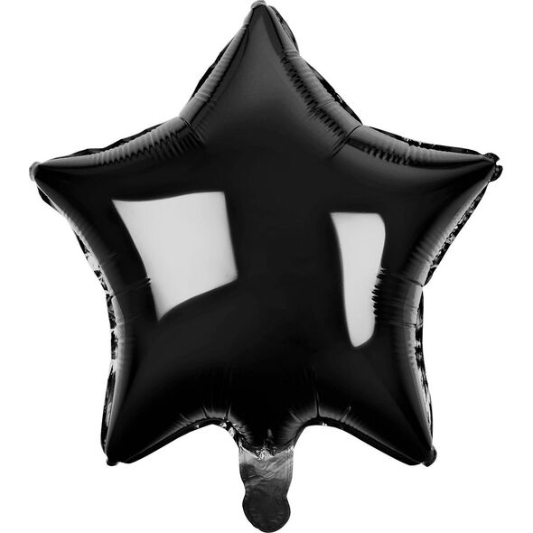 GoDan Balon foliowy GWIAZDA, czarna, 19 cali