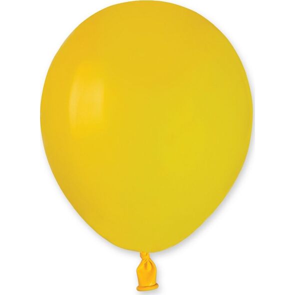 Gemar Balony pastelowe Żółte, A50, 13 cm, 100 szt.