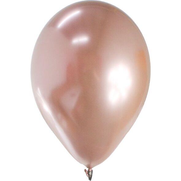 GoDan Balony metaliczne Różowo-Złote, B&C, 30 cm, 50 szt.