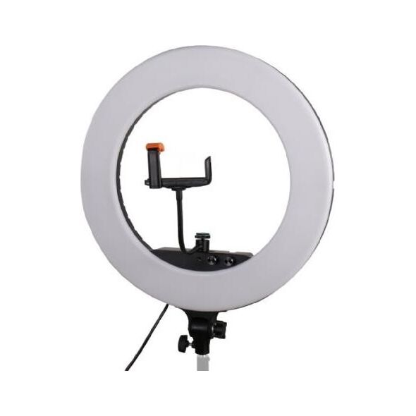 Lampa pierścieniowa Linkstar zestaw lamp pierścieniowych led 100W 54 x 45 cm biały 5 części