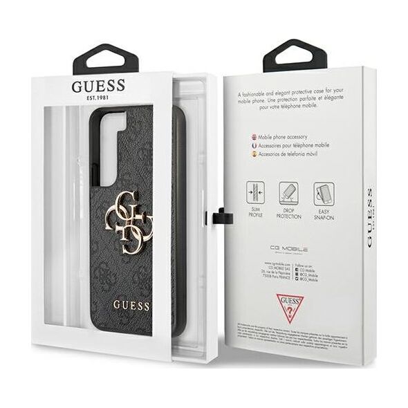 Guess Guess GUHCS22S4GMGGR S901 S22 szary/grey hardcase 4G Big Metal Logo
