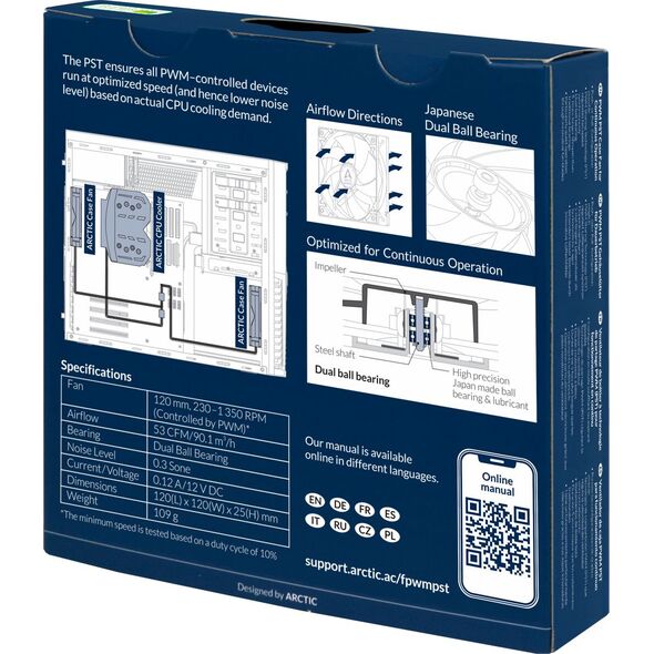 Wentylator Arctic F12 PWM PST CO (ACFAN00210A)