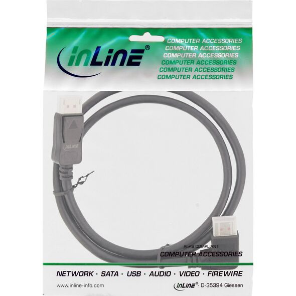 Kabel InLine DisplayPort - DisplayPort 1m czarny (17151R)