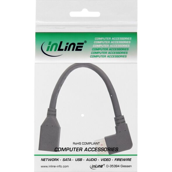 Kabel InLine DisplayPort - DisplayPort 0.15m czarny (17159R)