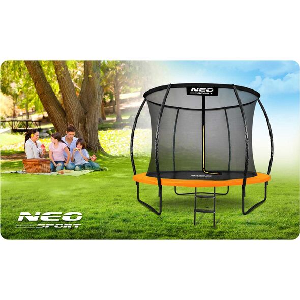 Trampolina ogrodowa Neo-Sport NS-08C201 z siatką wewnętrzną 8.5 FT 252 cm