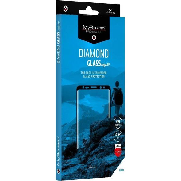 MyScreen Protector Samsung Galaxy S22 Ultra - Szkło hartowane na cały ekran MyScreen DIAMOND GLASS edge3D (czarna ramka)
