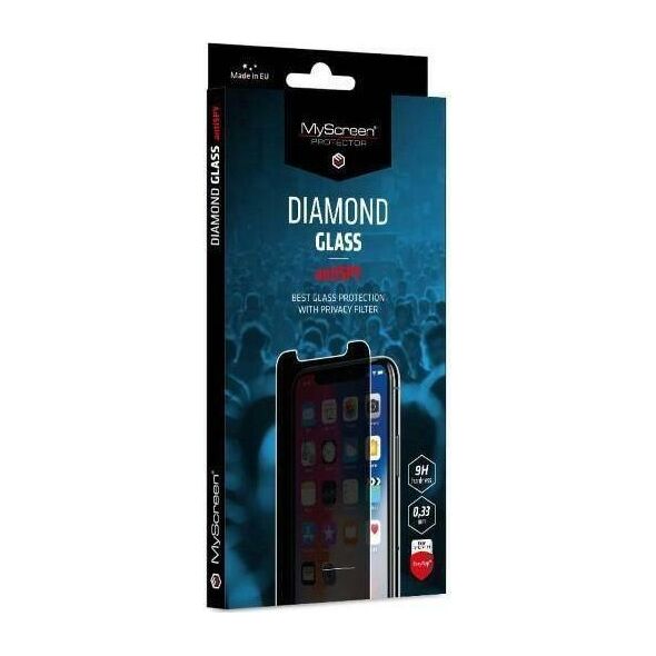 MyScreen Protector Apple iPhone 13/13 Pro 6.1"- Szkło hartowane z filtrem prywatności MyScreen DIAMOND GLASS AntiSPY