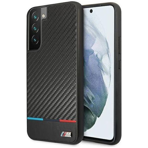 BMW Etui BMW BMHCS22MPUCARTCBK Samsung Galaxy S22+ Plus black/czarny M Collection Triangles