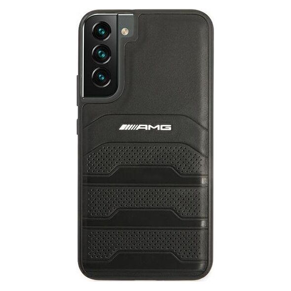 Mercedes Etui Mercedes AMG AMHCS22MGSEBK Samsung Galaxy S22+ Plus czarny/black hardcase Leather Debossed Lines