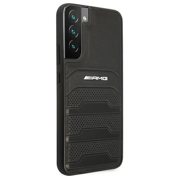 Mercedes Etui Mercedes AMG AMHCS22MGSEBK Samsung Galaxy S22+ Plus czarny/black hardcase Leather Debossed Lines
