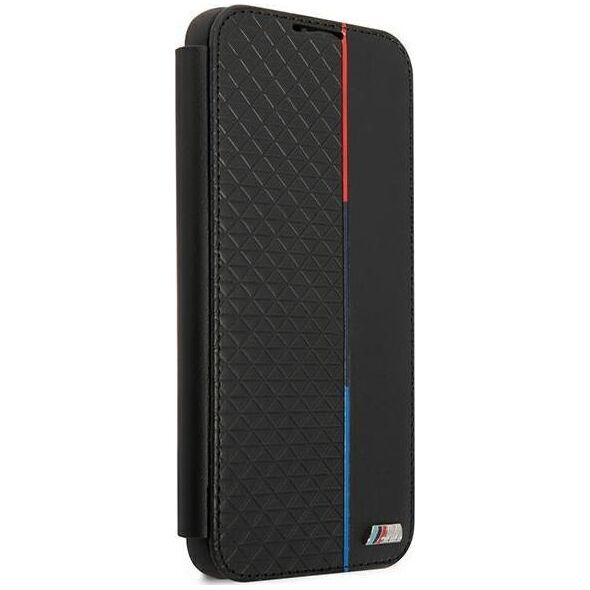 BMW Etui BMW BMBKS22MTRTBK S22+ S906 czarny/black bookcase M Collection Triangles
