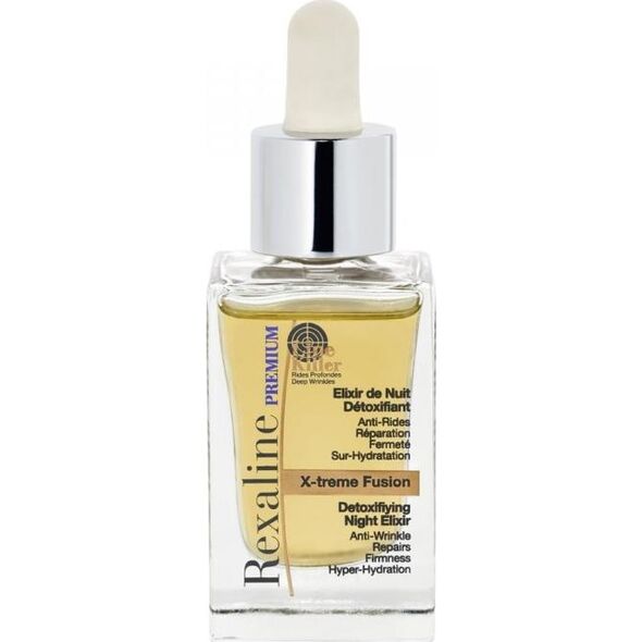 Rexaline REXALINE_Premium Line Killer X-treme Fusion Detoxifiying Night Elixir przeciwzmarszczkowy eliksir do skóry dojrzałej i suchej na noc 30ml