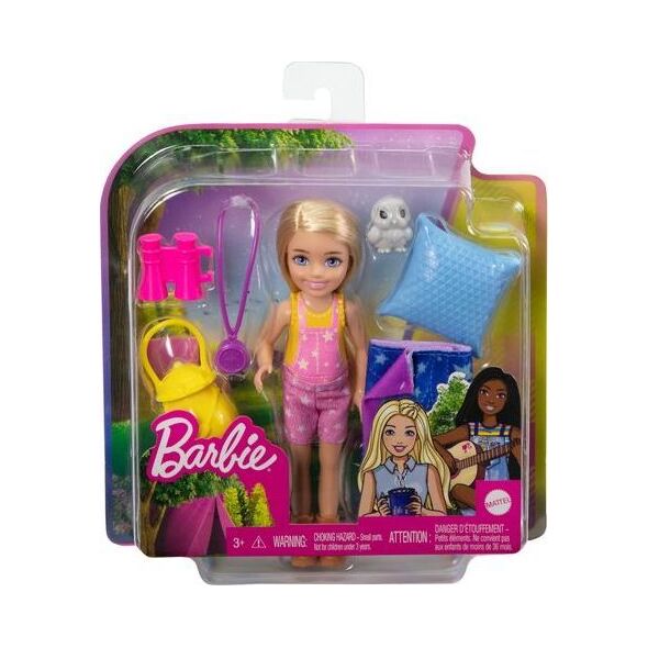 Lalka Barbie Mattel Kemping - Chelsea + śpiwór (HDF77)