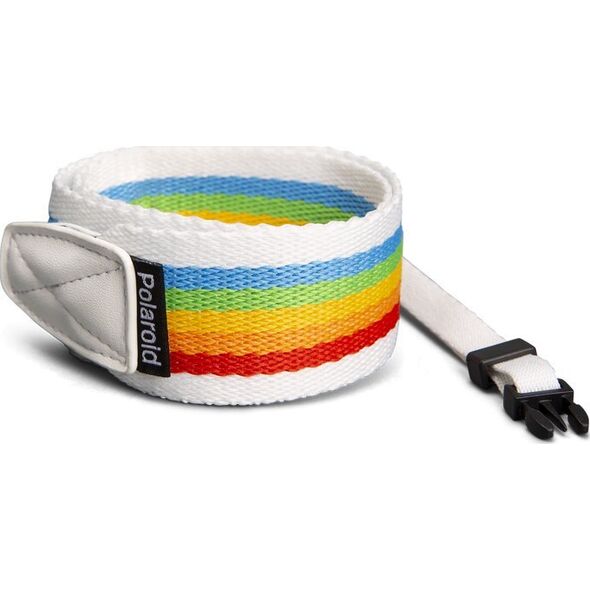 Polaroid Polaroid Camera Strap Flat Rainbow White