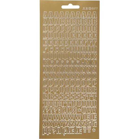 Focus Focus Stickers Gold Letters Design 3