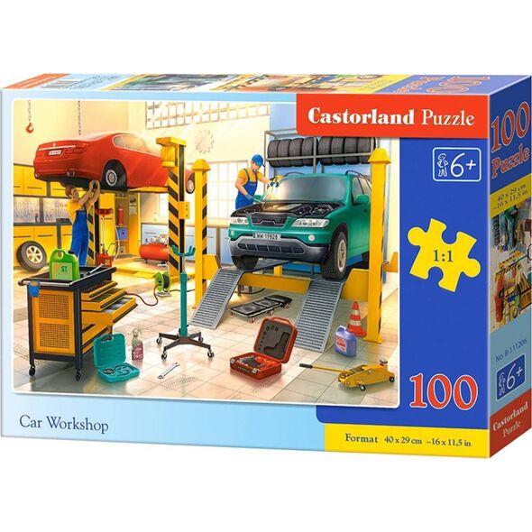 Castorland Puzzle 100 Car Workshop CASTOR