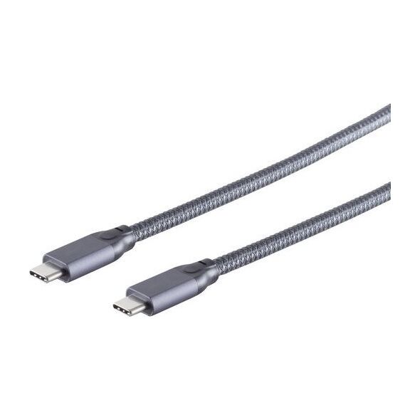 Kabel USB Sandberg USB-C - USB-C 2 m Szary (13-47030)