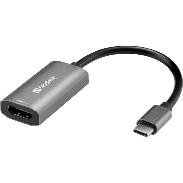 Adapter USB Sandberg USB-C - HDMI Szary  (136-36)