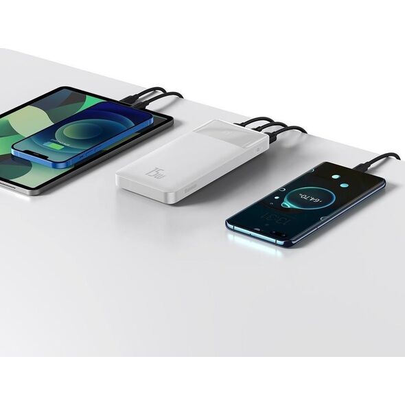 Powerbank Baseus Bipow Digital Display 15W 10000mAh Biały