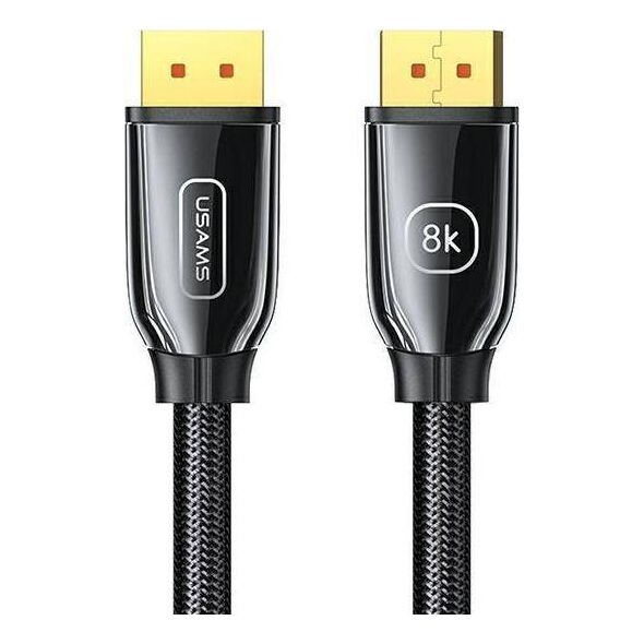 Kabel Usams DisplayPort - DisplayPort 3m czarny (6958444975283)