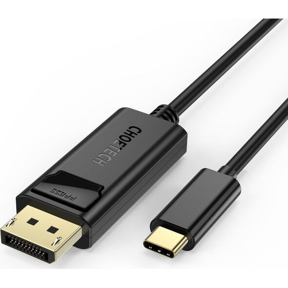 Kabel USB Choetech USB-C - DisplayPort 1.8 m Czarny (6971824971569)