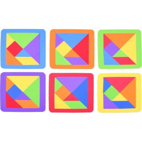 Jokomisiada Puzzle piankowe układanka logiczna tangram ZA3343