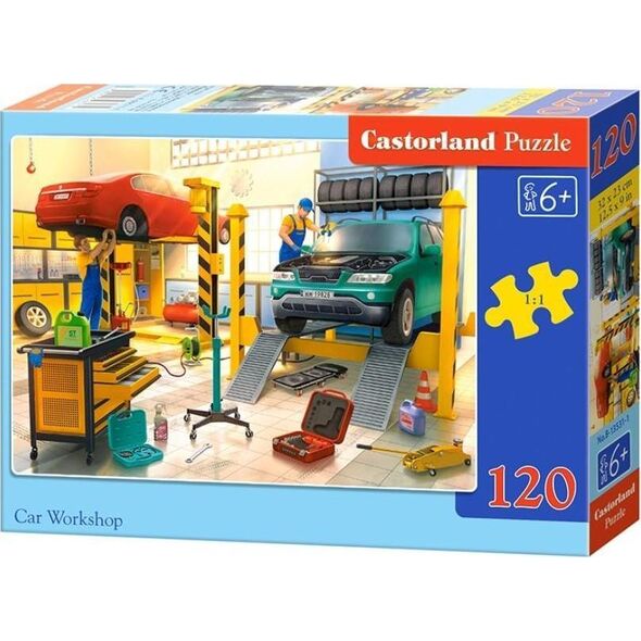 Castorland Puzzle 120 Car Workshop CASTOR