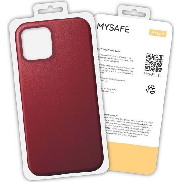 Mysafe MYSAFE ETUI SKIN IPHONE 13 PRO MAX BORDOWY PUDEŁKO