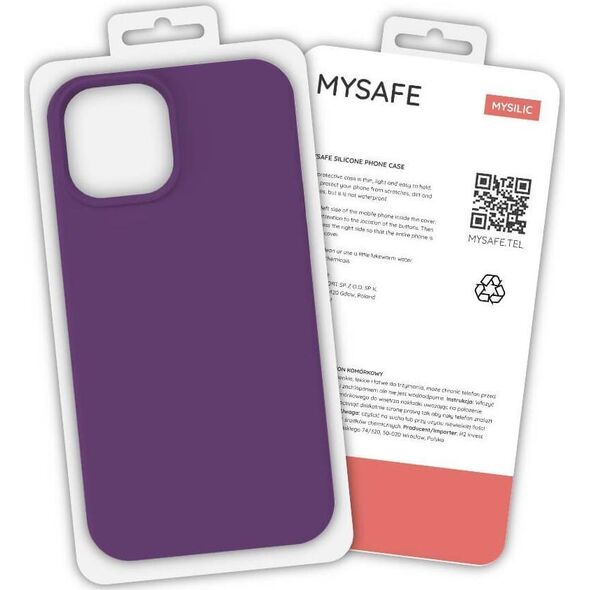 Mysafe MYSAFE ETUI SILIKONOWE IPHONE 13 MINI ŚLIWKA PUDEŁKO