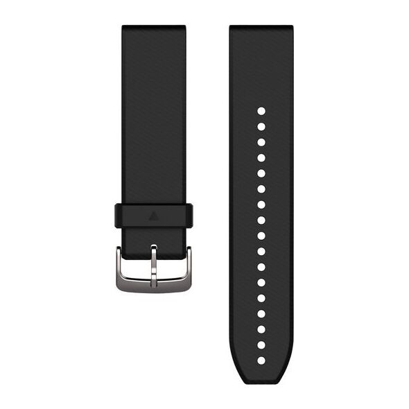 Garmin Pasek silikonowy na nadgarstek QuickFit 22 (czarny / srebrny) (010-12500-00)