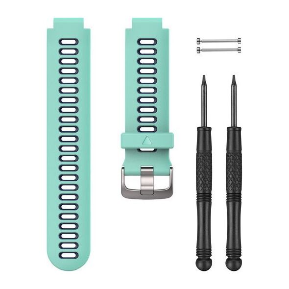Garmin Pasek gumowy na nadgarstek - seria Forerunner 735, 23x, 630 (turkusowy / granatowy) (010-11251-0L)