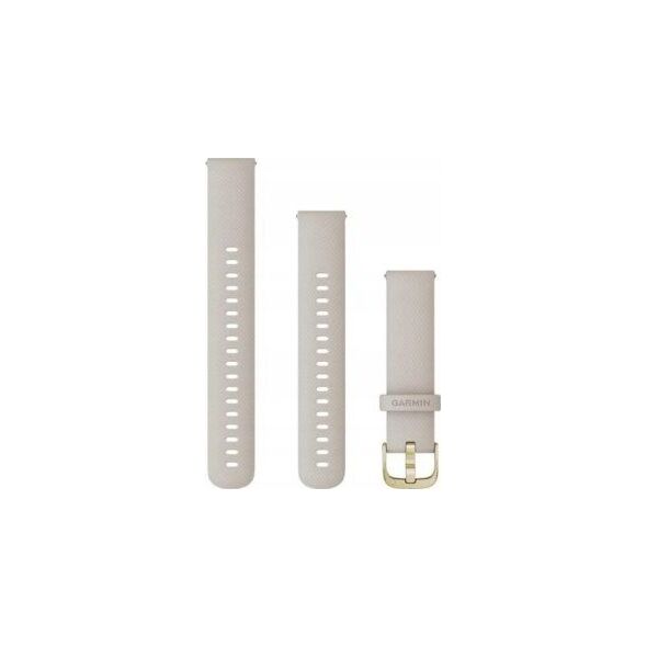Garmin Pasek silikonowy na nadgarstek Quick Release 18 (jasnopiaskowy / jasnozłota sprzączka) (010-12932-0D)