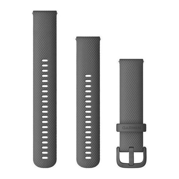 Garmin Pasek silikonowy na nadgarstek Quick Release 20 (szary / szara sprzączka) (010-13021-00)