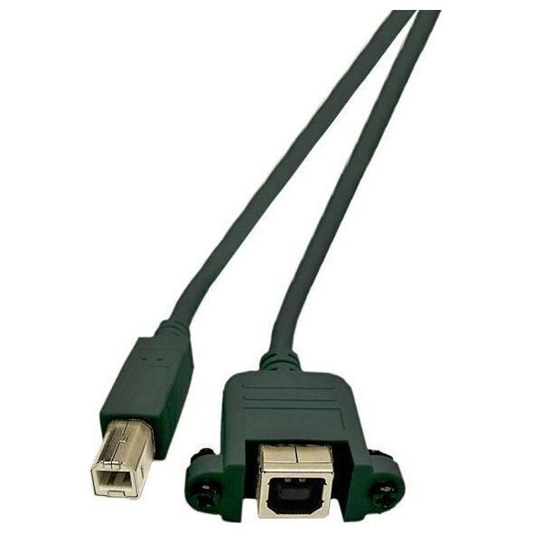 Kabel USB MicroConnect USB-B - USB-B 1.8 m Zielony (USBABF1PANEL2)